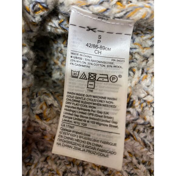 Banana Republic Women's Beige Wool Cashmere Knit Long Sleeve Sweater Top Size S - Picture 5 of 5